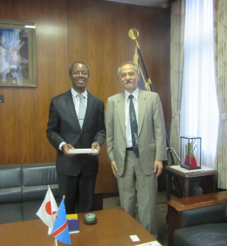 Rector Disashi and President Harada